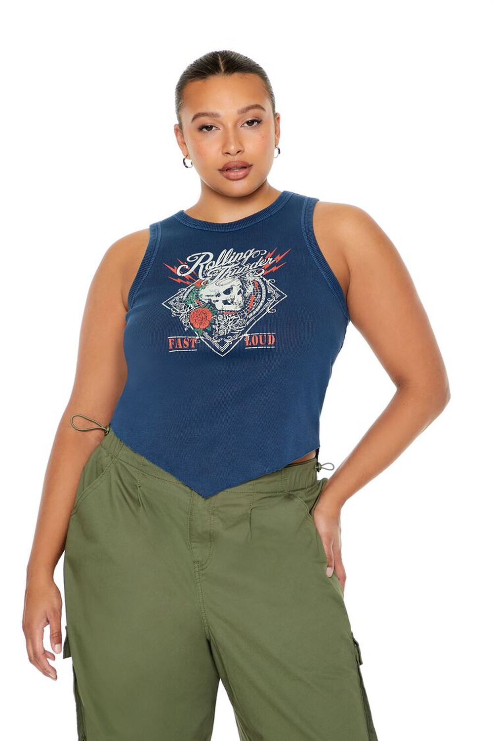 Plus Size Rolling Thunder Tank Top FOREVER21