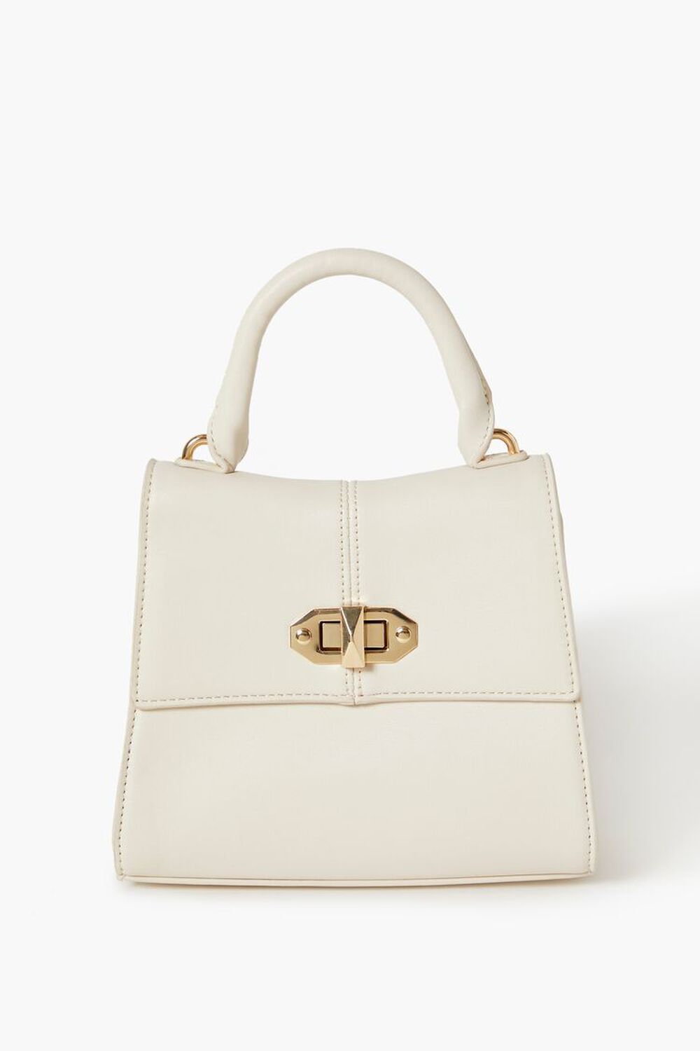 Twist-Lock Flap Crossbody Bag FOREVER21