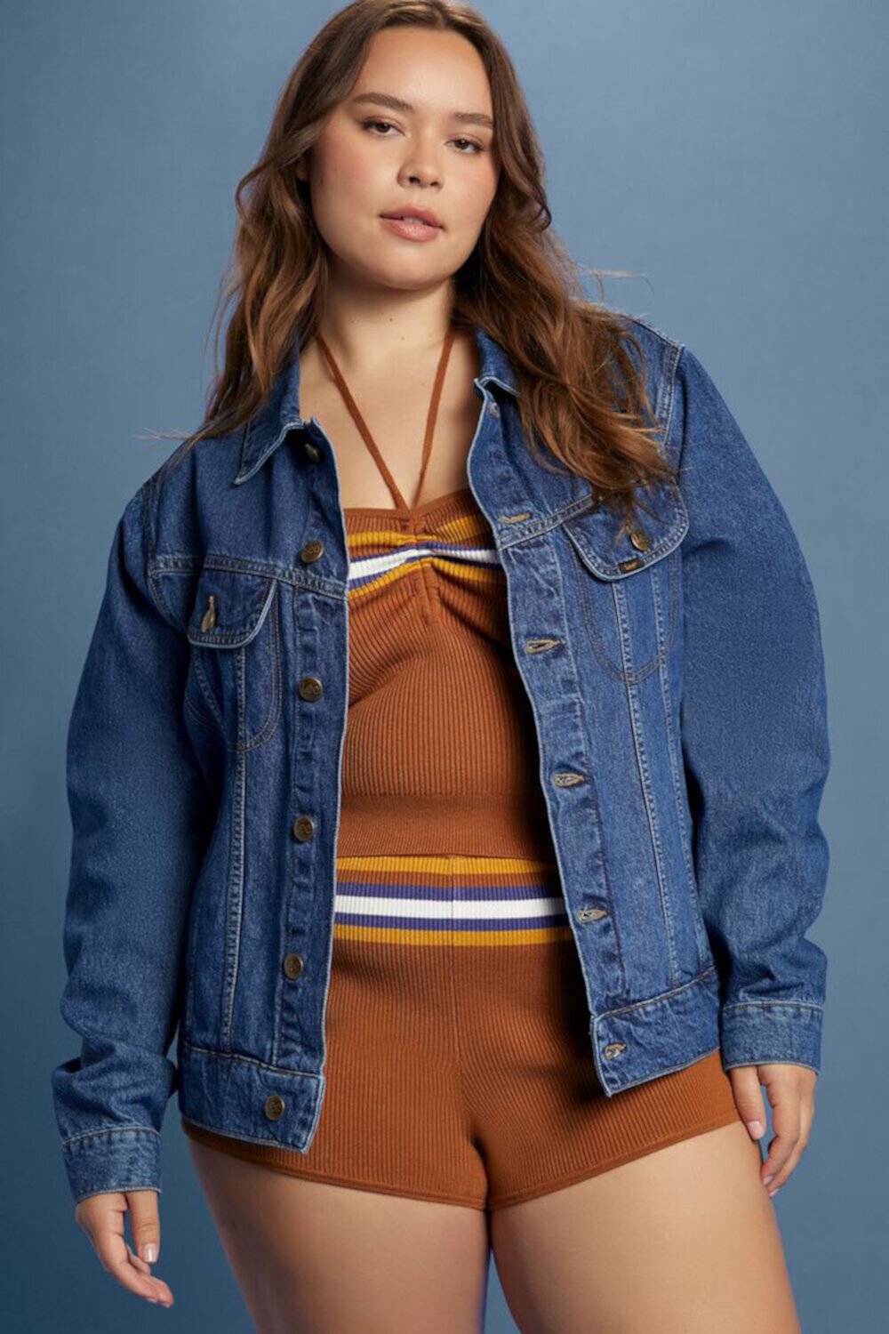 Plus Size Wild West Lee Denim Jacket FOREVER21