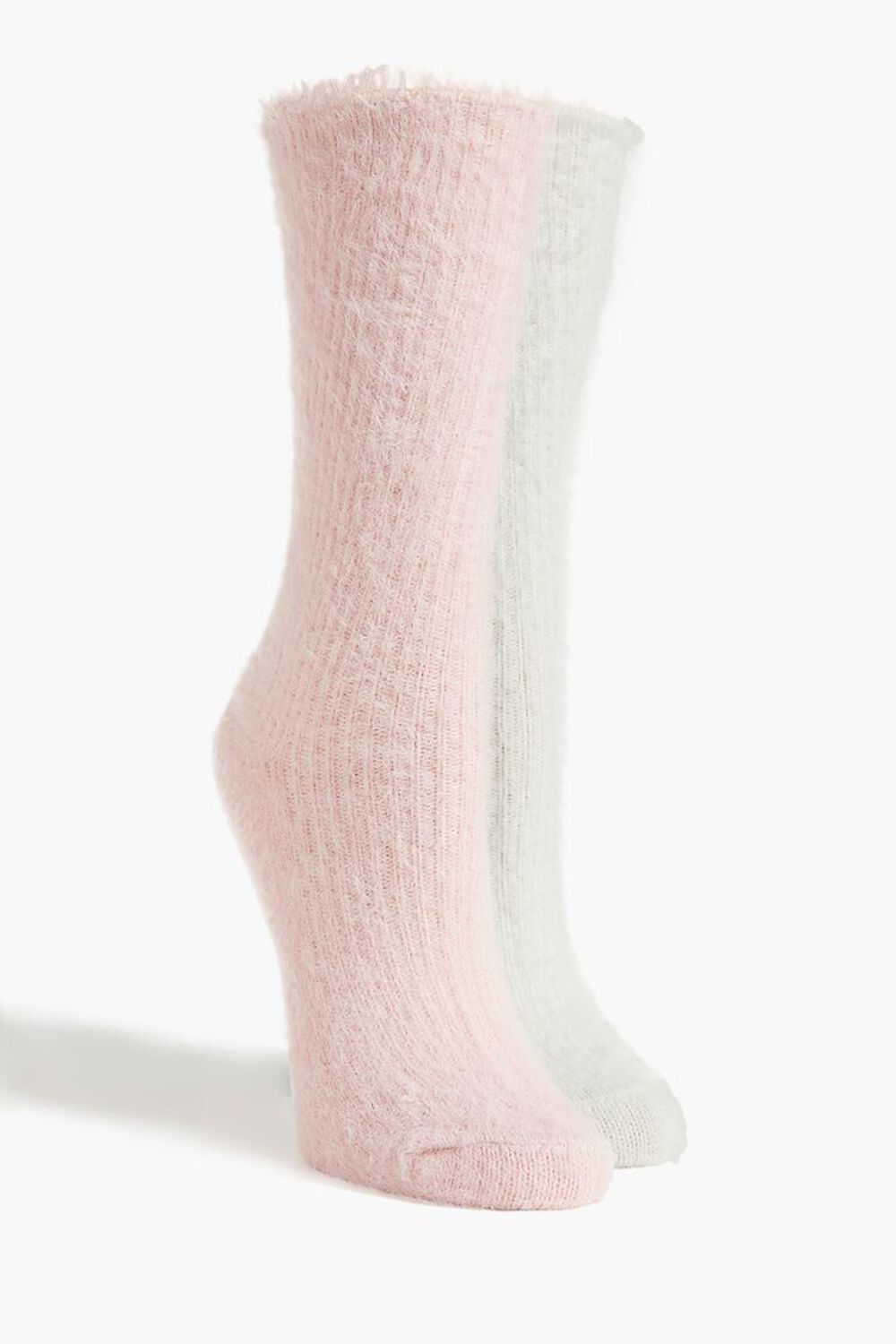 Женские Носки F21 Fuzzy Crew Socks Set - 2 Pack F21