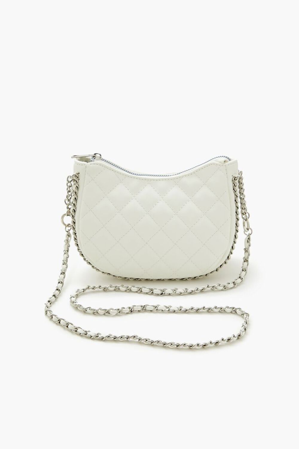 Quilted Crescent Crossbody Bag FOREVER21