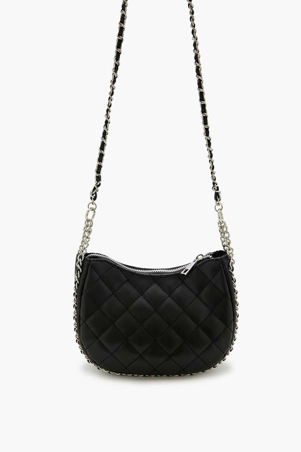 Quilted Crescent Crossbody Bag FOREVER21