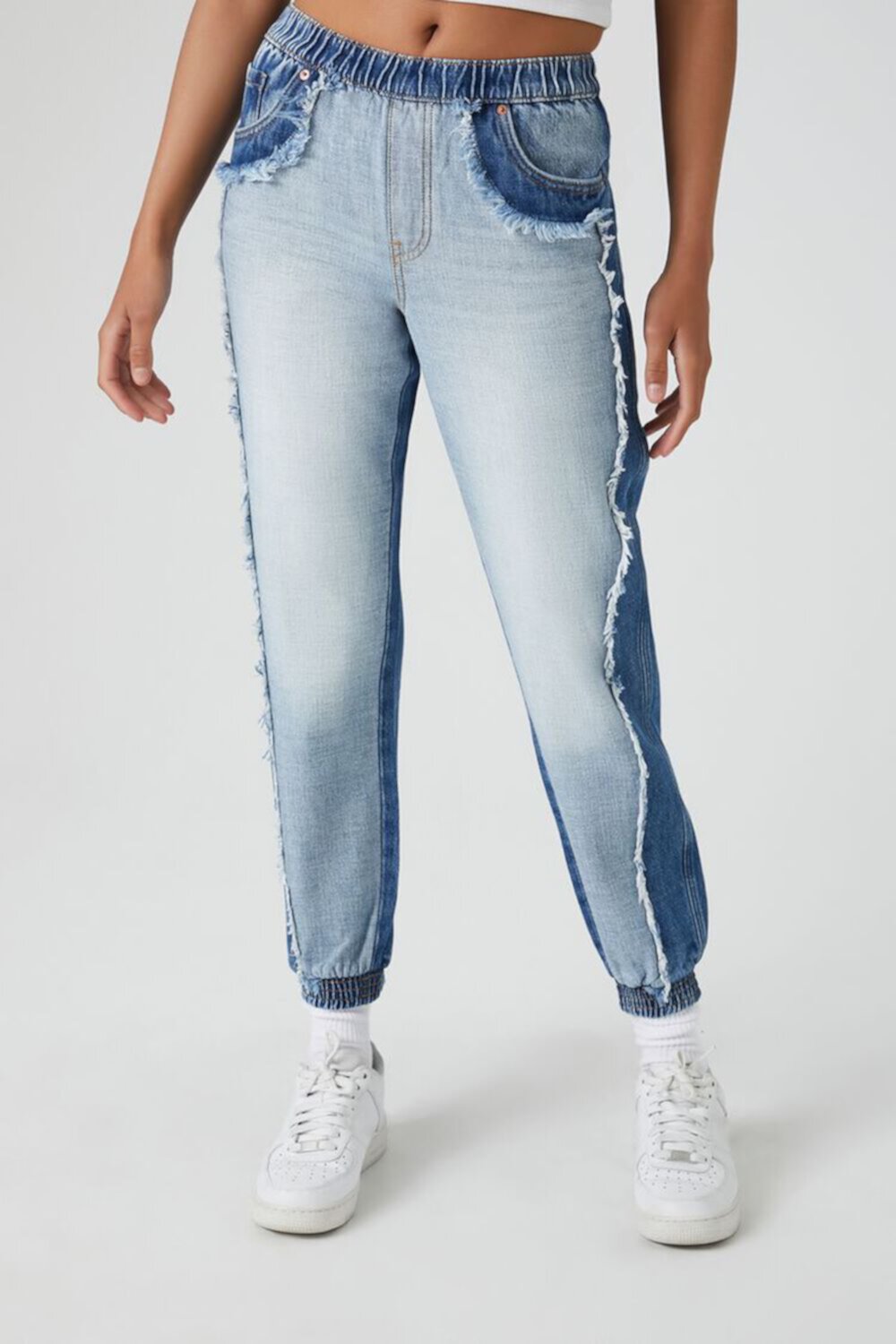 Женские Джоггеры FOREVER21 Reworked Denim FOREVER21