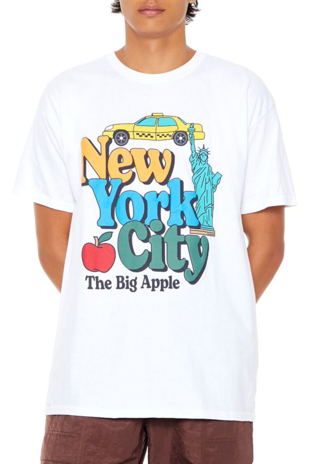 Мужская Футболка FOREVER21 New York City Big Apple Tee FOREVER21