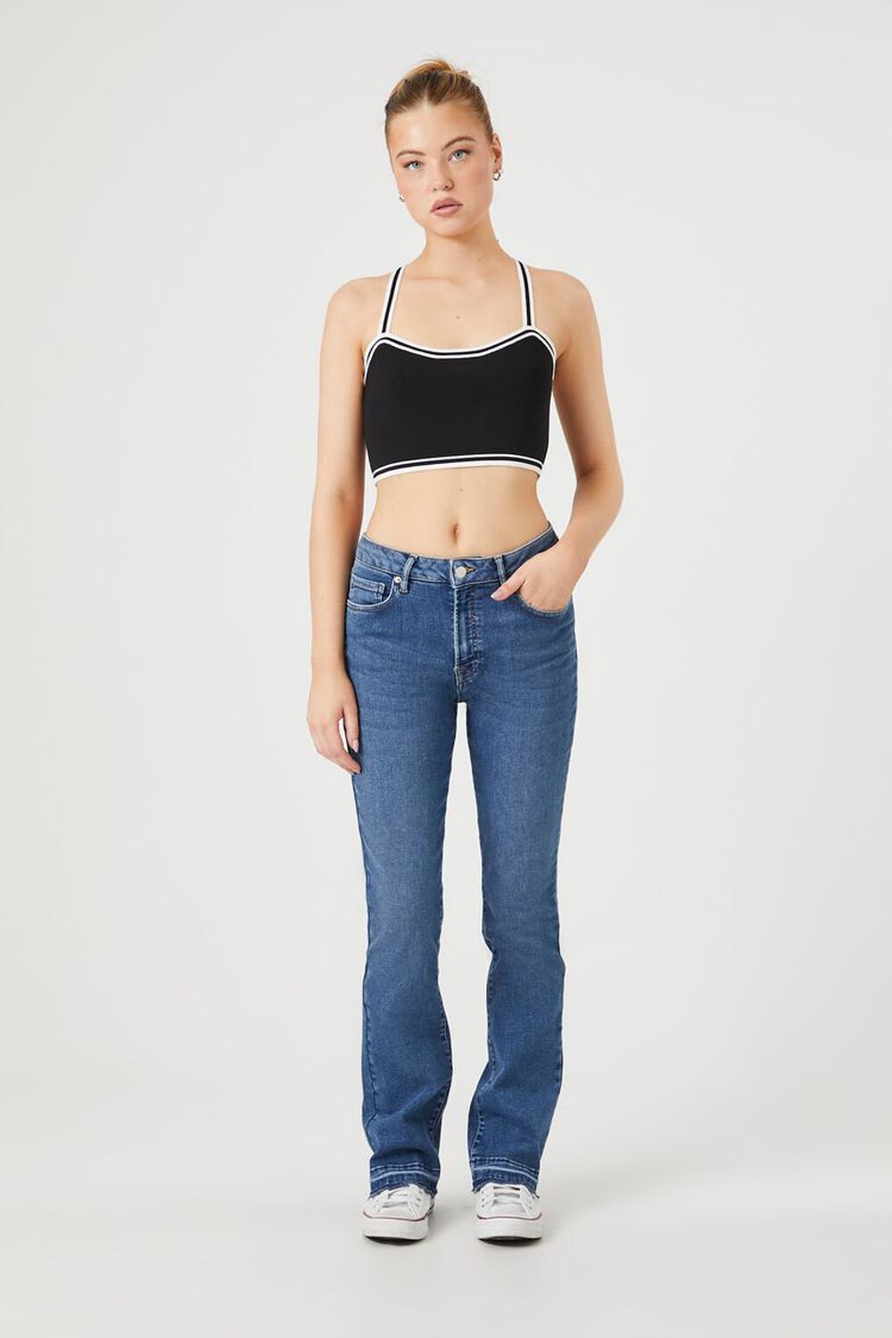 Женские Джинсы bootcut FOREVER21 High-Rise Bootcut Jeans FOREVER21