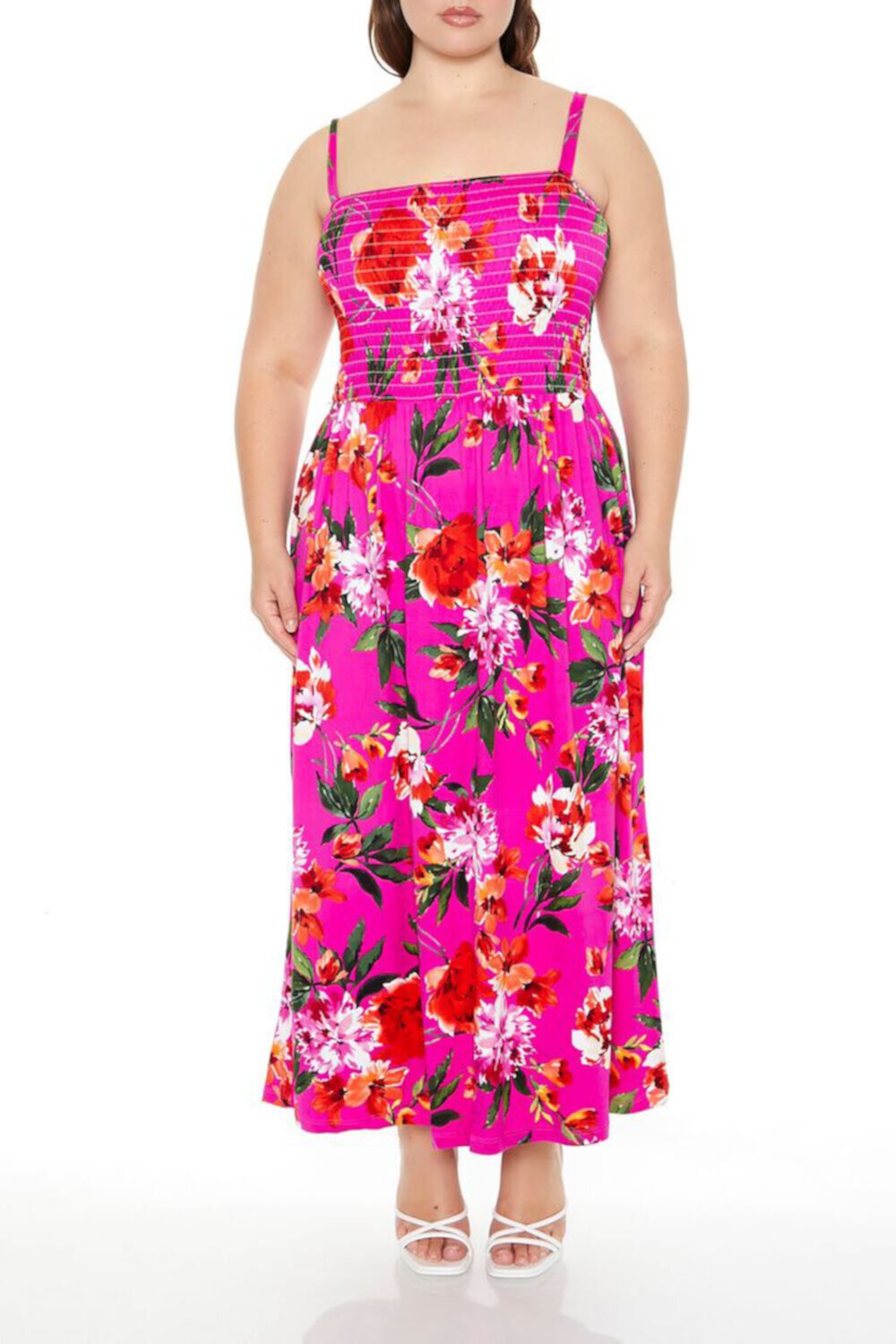 Plus Size Floral Print Maxi Dress F21