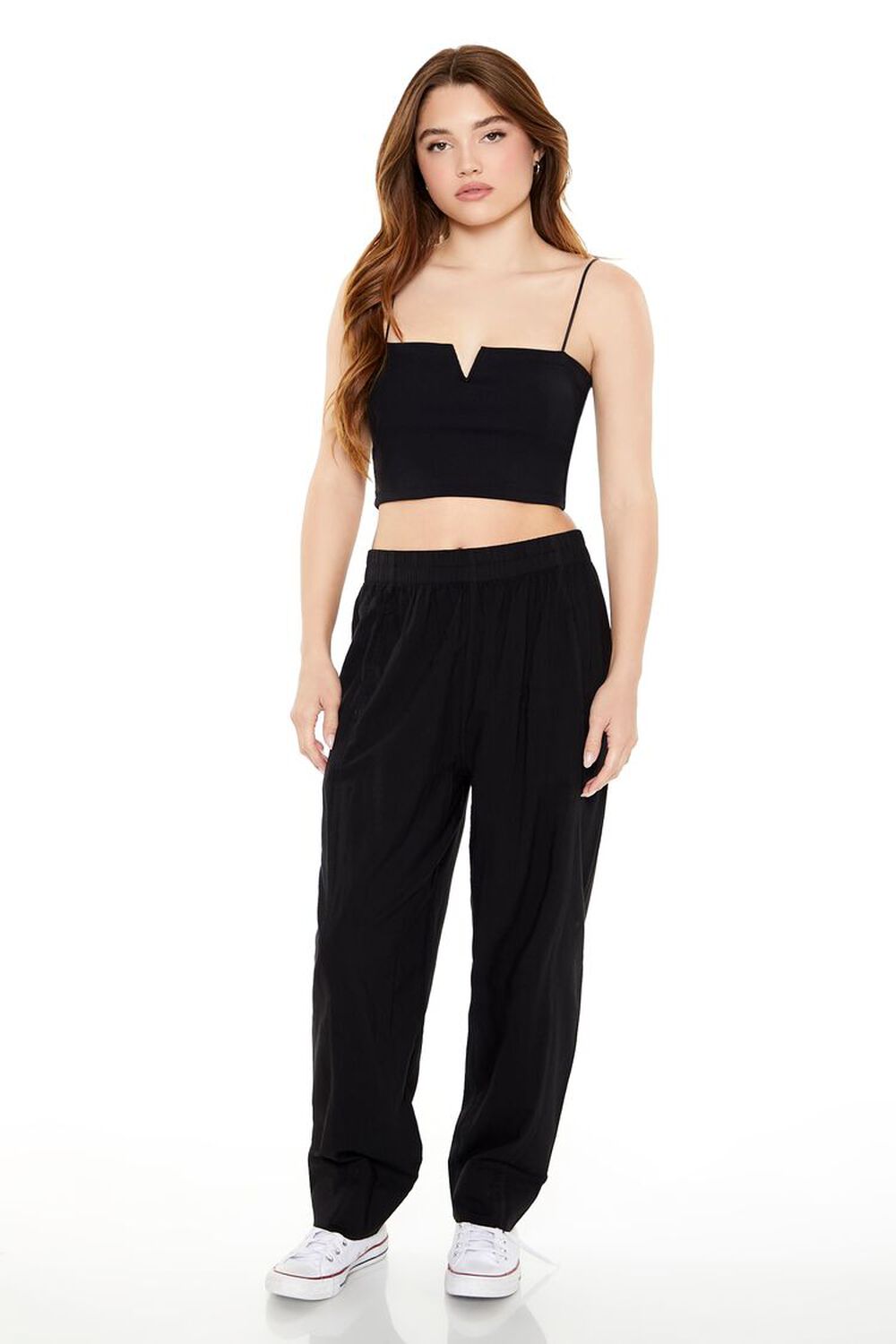 High-Rise Straight-Leg Pants FOREVER21