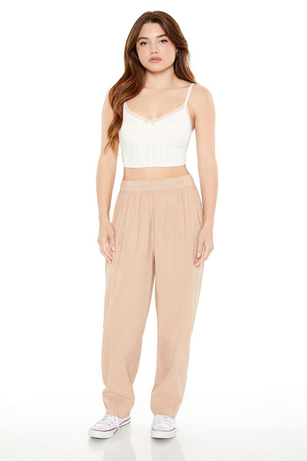 High-Rise Straight-Leg Pants FOREVER21