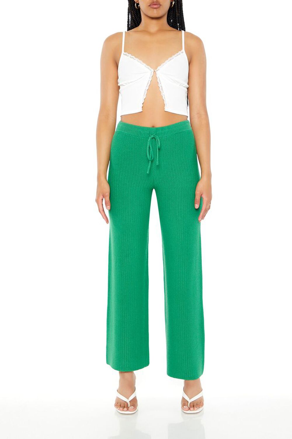 Sweater-Knit Drawstring Pants FOREVER21