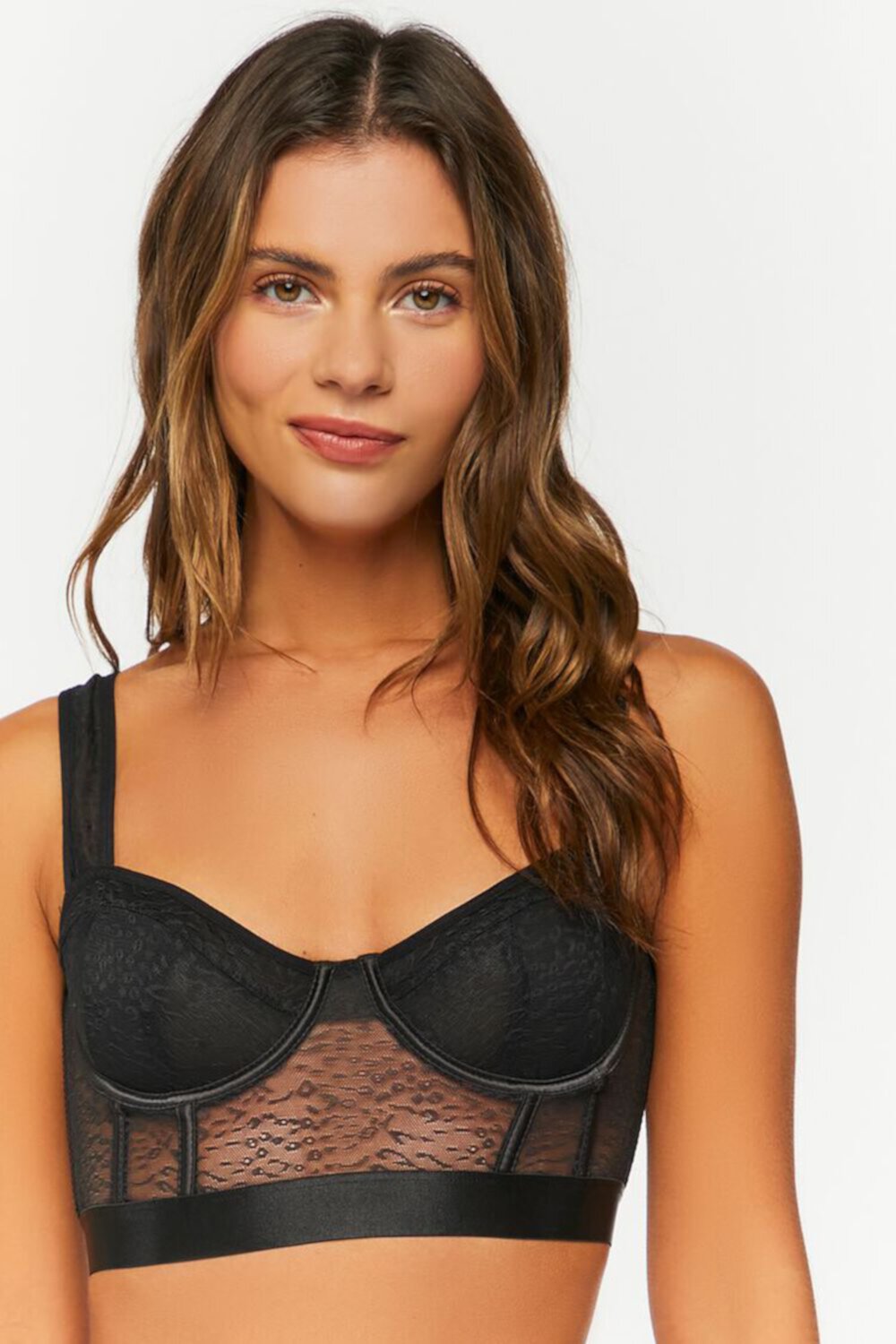 Женский Бюстгальтер FOREVER21 Mesh Sweetheart Underwire FOREVER21