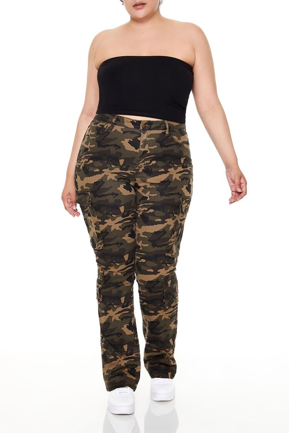 Plus Size Camo Skinny Pants FOREVER21