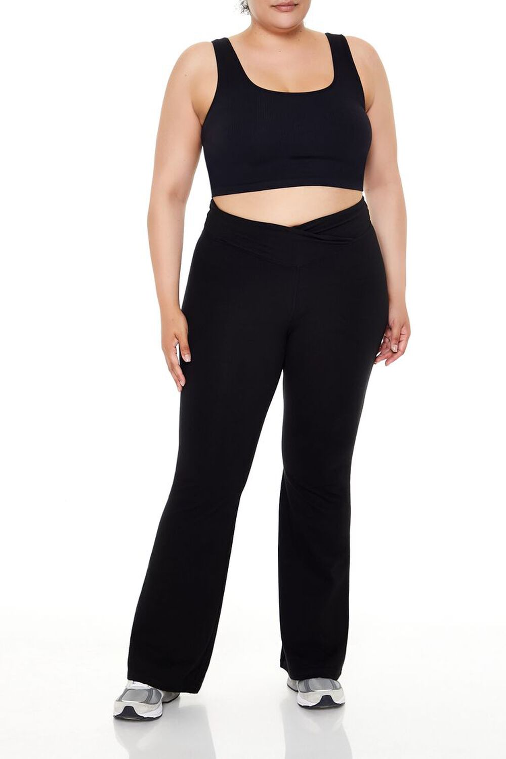 Plus Size Active Flare Leggings FOREVER21