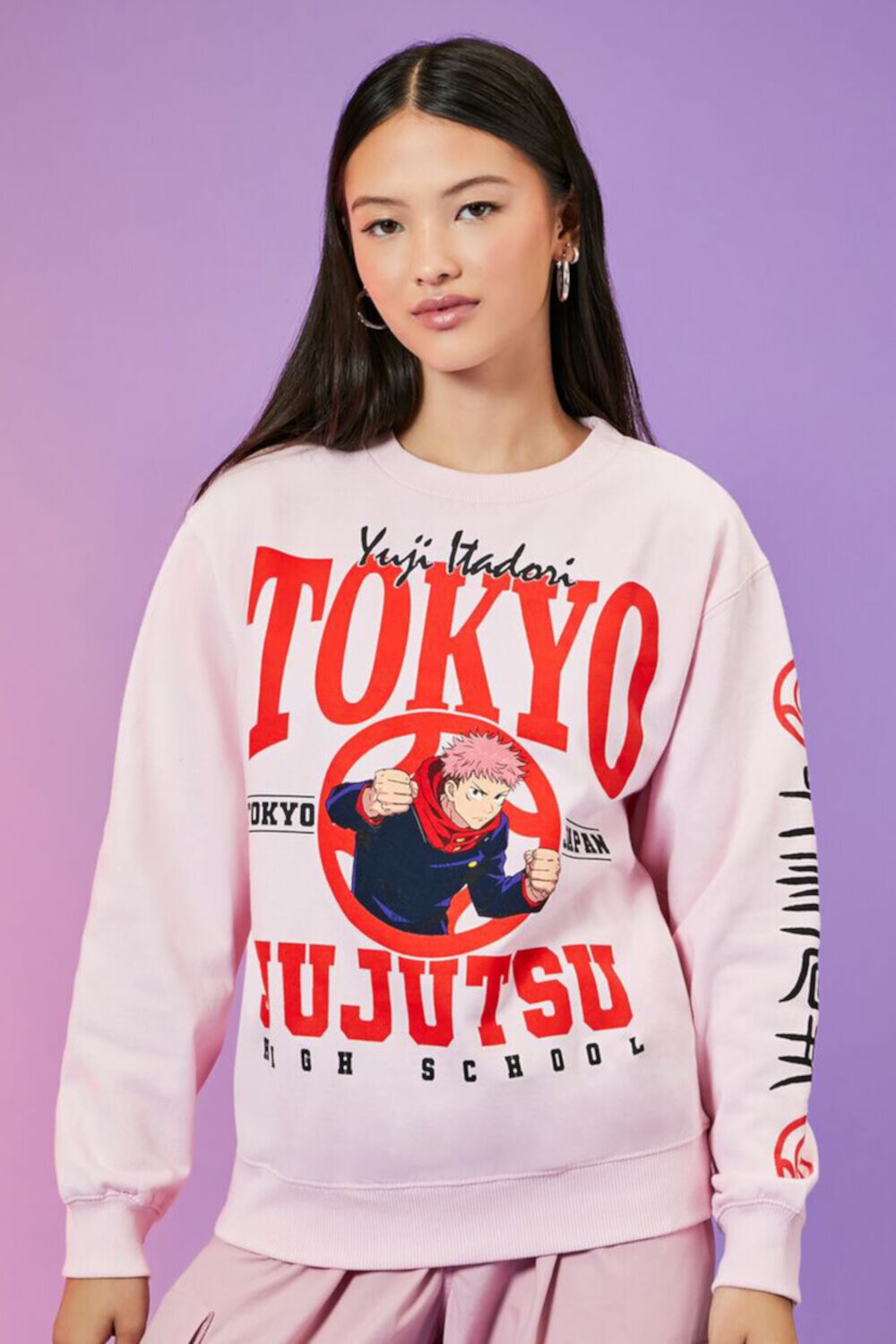 Женский Пуловер FOREVER21 Yuji Itadori FOREVER21