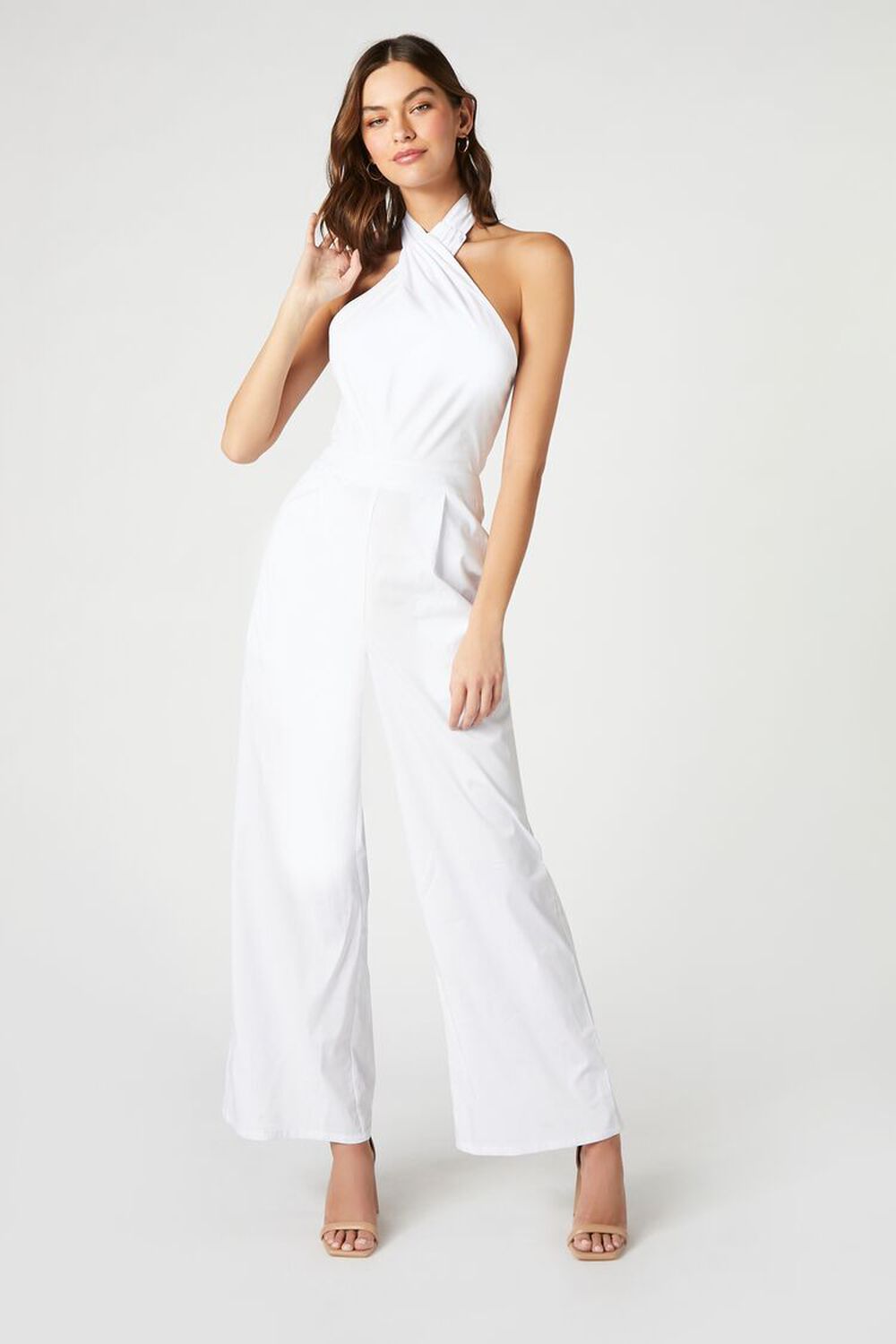 Женский Комбинезон F21 Poplin Halter Wide-Leg F21