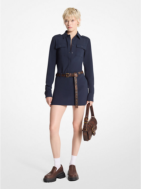 Женский Топ на бретелях Michael Kors Crepe Utility Shirt Michael Kors