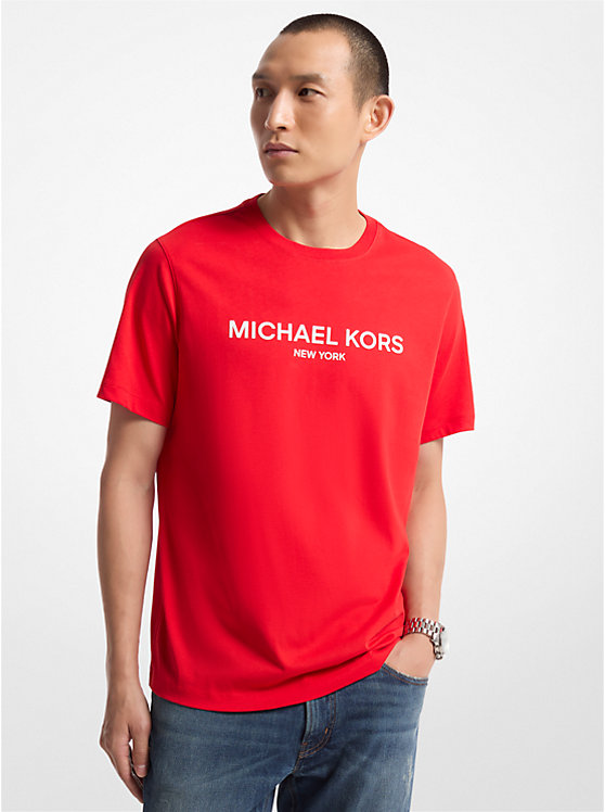 Мужская Футболка Michael Kors Logo Cotton T-Shirt Michael Kors