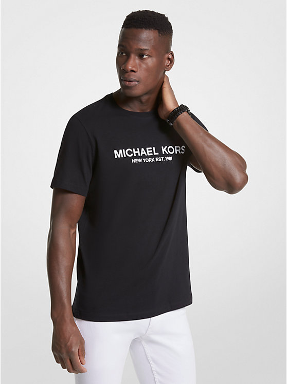 Мужская Футболка Michael Kors Logo Cotton T-Shirt Michael Kors