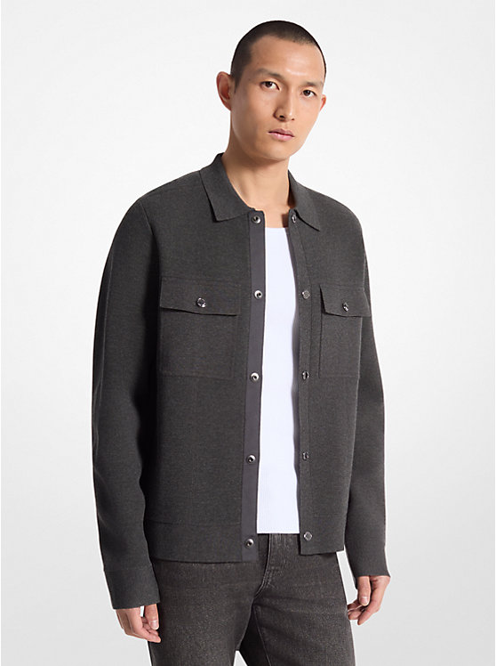 Мужская Повседневная куртка Michael Kors Viscose Blend Snap Jacket Michael Kors Mens