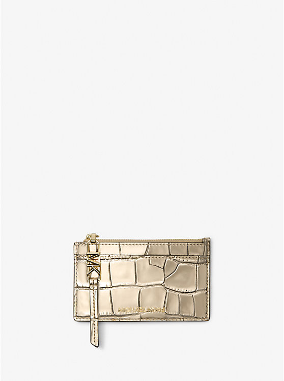 Бумажник Michael Kors Empire Small Metallic Crocodile Embossed Leather Michael Kors