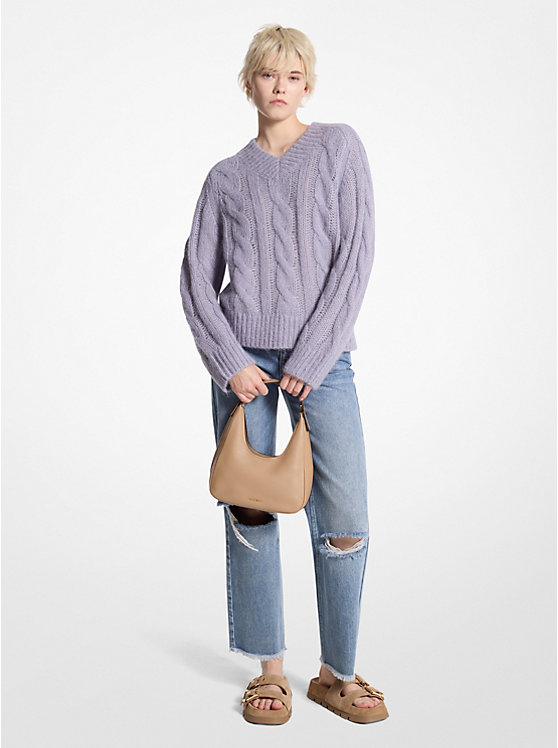 Женский Свитер Michael Kors Alpaca Blend Cable Knit Michael Kors