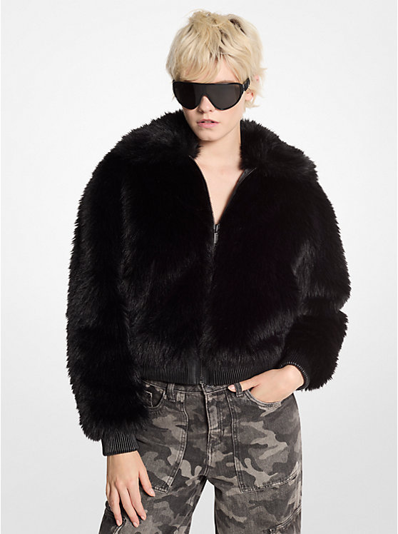 Женская Повседневная куртка Michael Kors Faux Fur Bomber Jacket Michael Kors