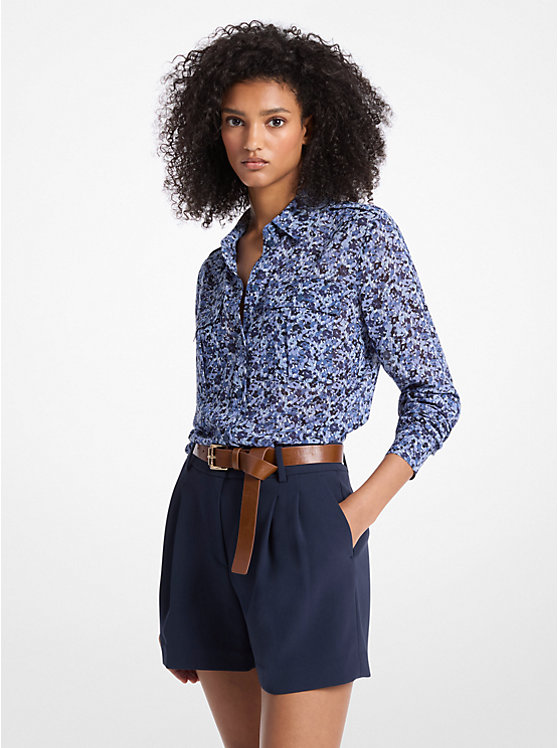 Женский Топ на бретелях Michael Kors Floral Georgette Blouse Michael Kors