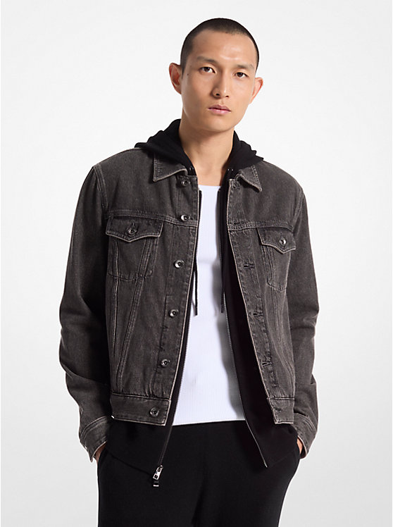 Мужская Джинсовая куртка Michael Kors Mens Denim Trucker Jacket Michael Kors Mens