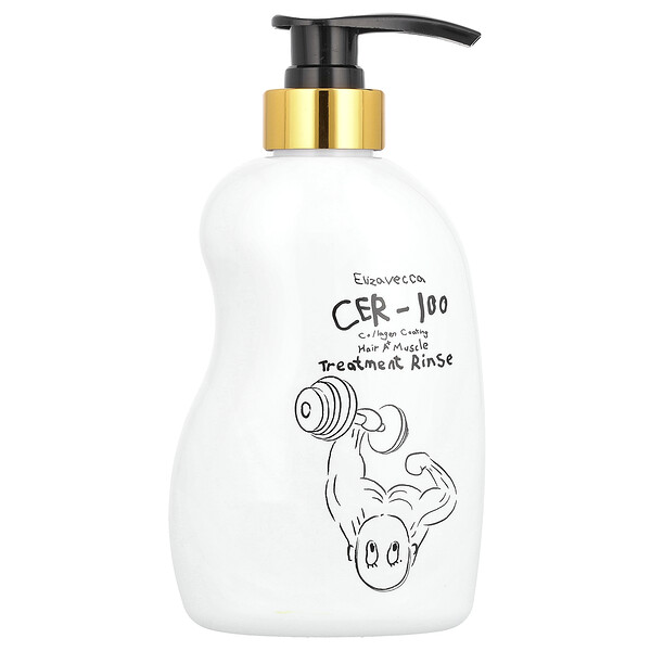 CER-100 Collagen Coating Hair A+ Muscle Treatment Rinse, 16.9 fl oz (Жидкие унции) (500 ml) Elizavecca