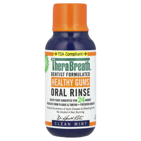 Healthy Gums Oral Rinse, Clean Mint, 3 fl oz (88.7 ml) TheraBreath