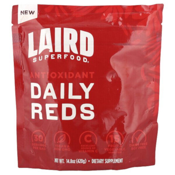 Antioxidant Daily Reds, 14.8 oz (Унции) (420 g) Laird Superfood