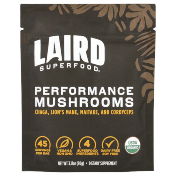 Performance Mushrooms, 3.17 oz (Унции) (90 g) Laird Superfood