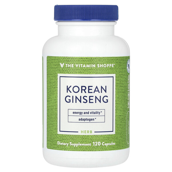 Korean Ginseng , 120 Capsules (Капсулы) The Vitamin Shoppe