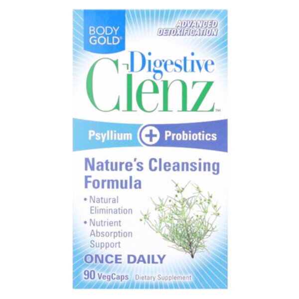 Digestive Clenz, 90 VegCaps BodyGold