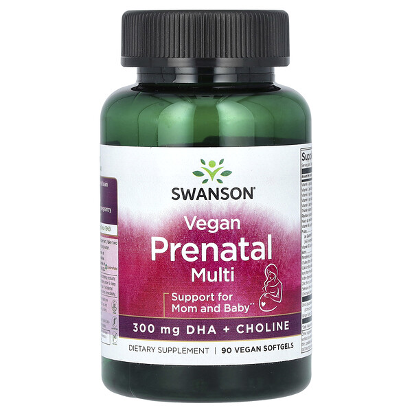 Vegan Prenatal Multi, 90 Vegan Softgels (Мягкие капсулы) Swanson