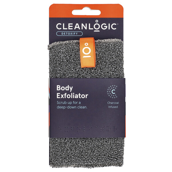 Detoxify, Body Exfoliator, 1 Count Clean Logic