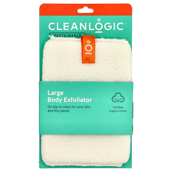 Sustainable, Large Body Exfoliator, 1 Count Clean Logic