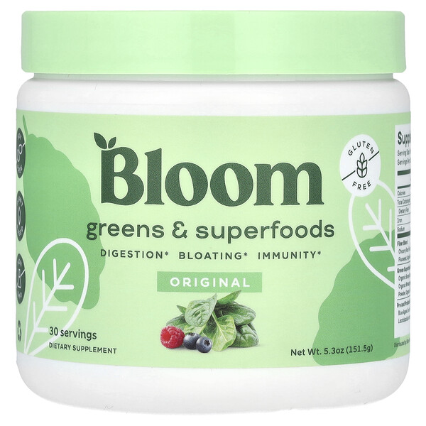 Greens & Superfoods, Original , 5.3 oz (Унции) (151.5 g) Bloom