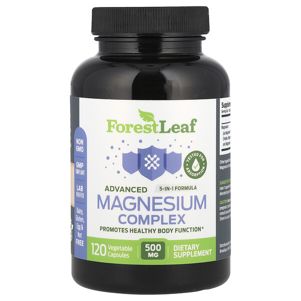 Advanced Magnesium Complex , 500 mg , 120 Vegetable Capsules (Растительные капсулы) Forest Leaf