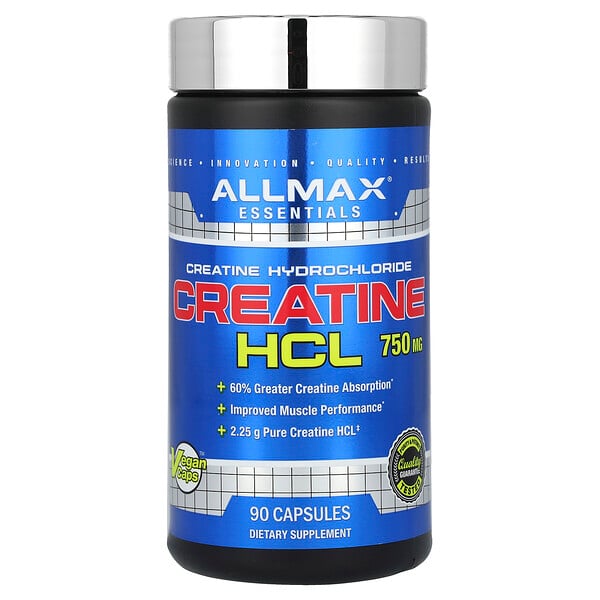 Creatine HCL, 750 mg, 90 Capsules (Капсулы) ALLMAX