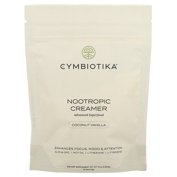 Nootropic Creamer, Coconut Vanilla, 0.35 lbs (157 g) Cymbiotika