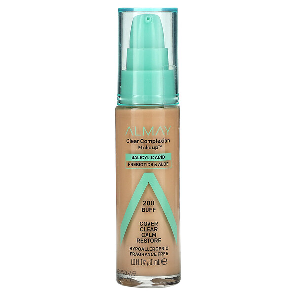 Clear Complexion Makeup, 200 Buff, 1 fl oz (30 ml) Almay