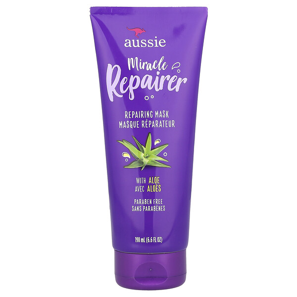 Miracle Repairer, Repairing Mask with Aloe , 6.6 fl oz (198 ml) Aussie