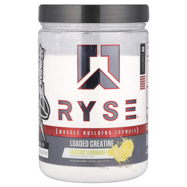 Loaded Creatine, Electric Lemonade , 15.3 oz (Унции) (435 g) RYSE