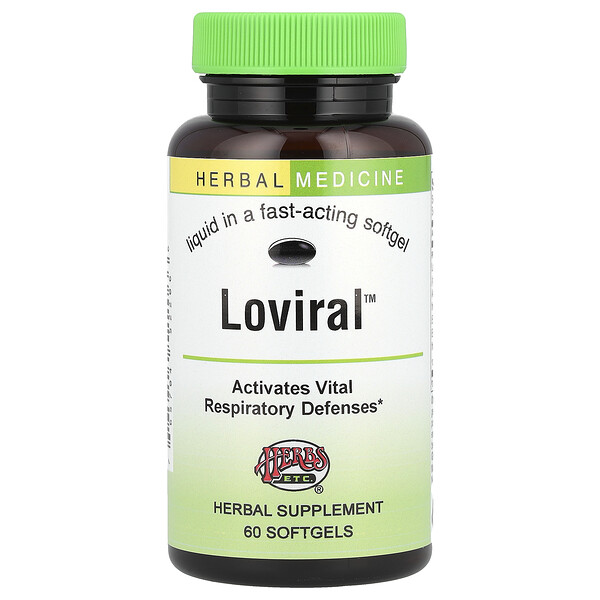 Loviral™, 60 Softgels (Мягкие капсулы) Herbs Etc.