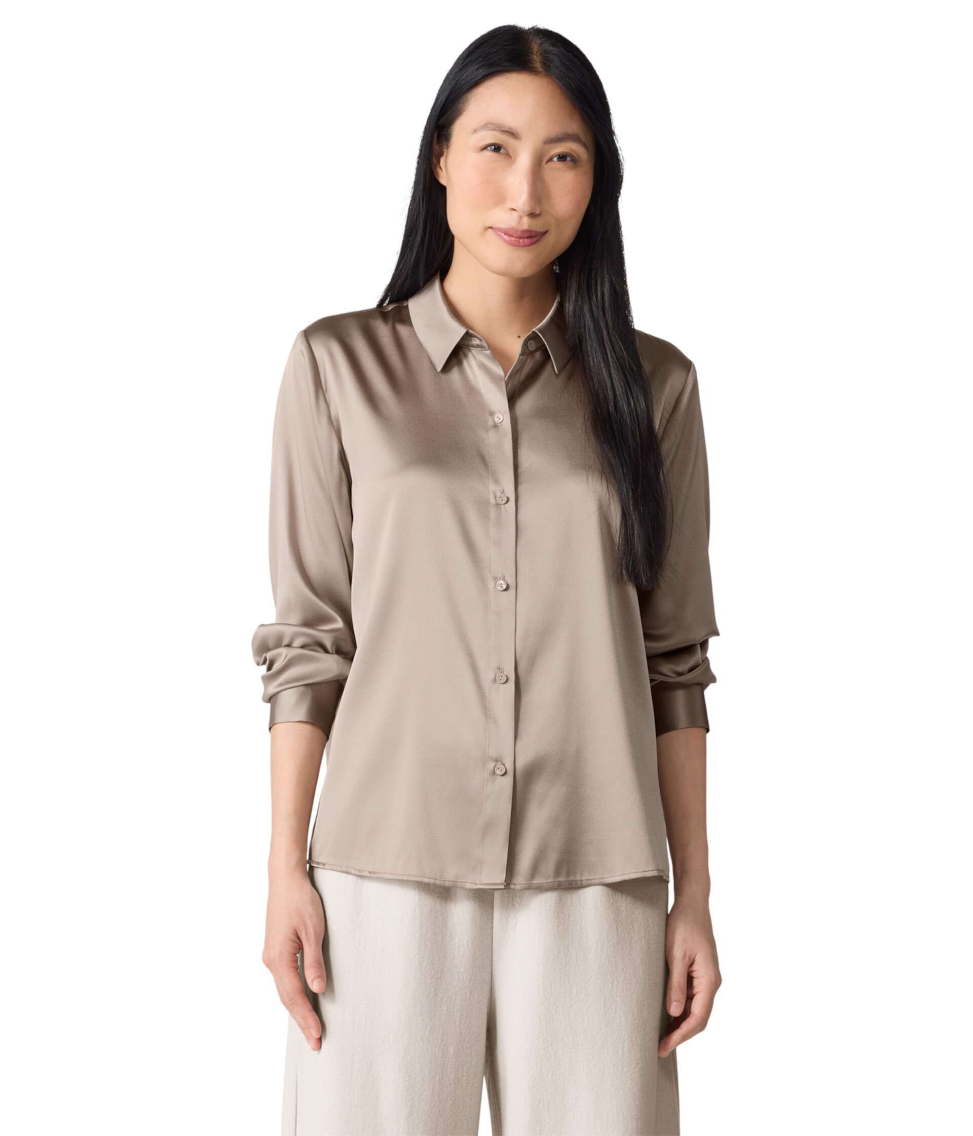 Женская Повседневная рубашка Eileen Fisher Classic Collar Eileen Fisher