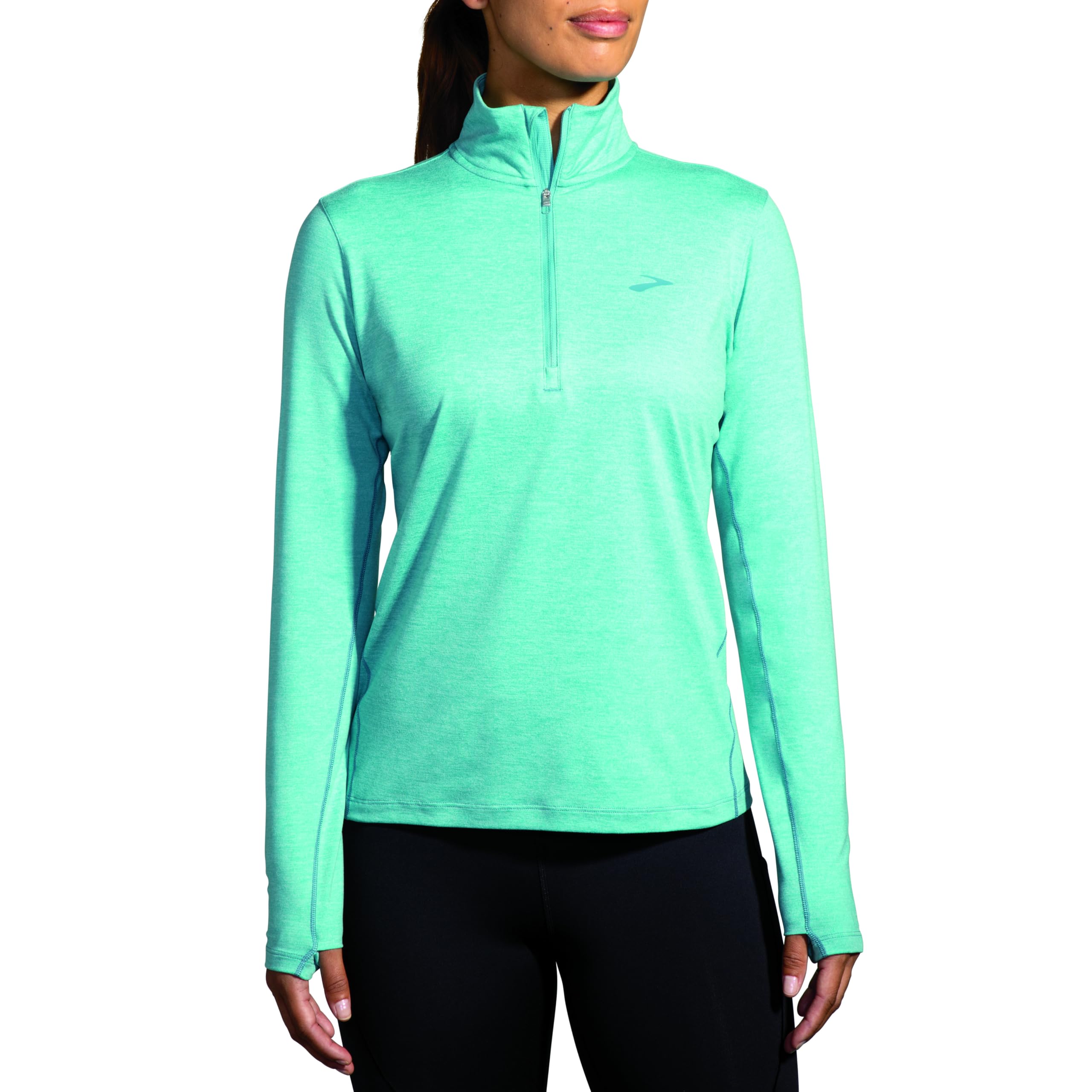 Мужская беговая куртка Brooks Dash 1/2 Zip 2.0 с высоким воротником из 20% переработанных материалов Brooks