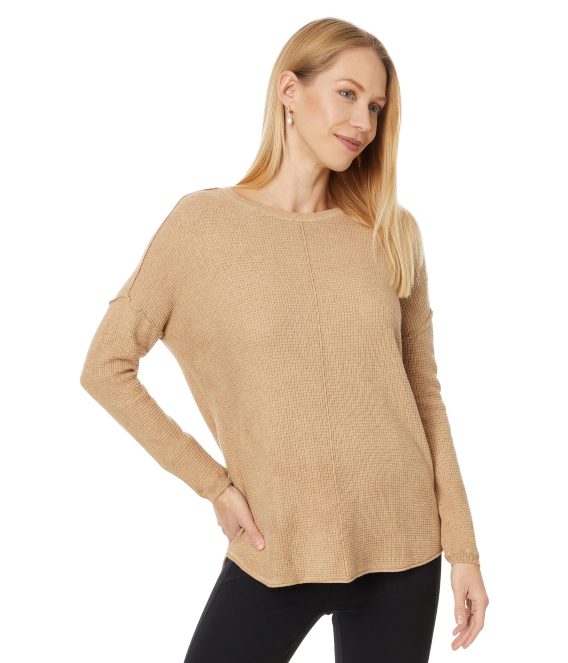 Женский Свитер Elliott Lauren Cotton Cashmere - Waffle stitch Drop Shoulder Elliott Lauren