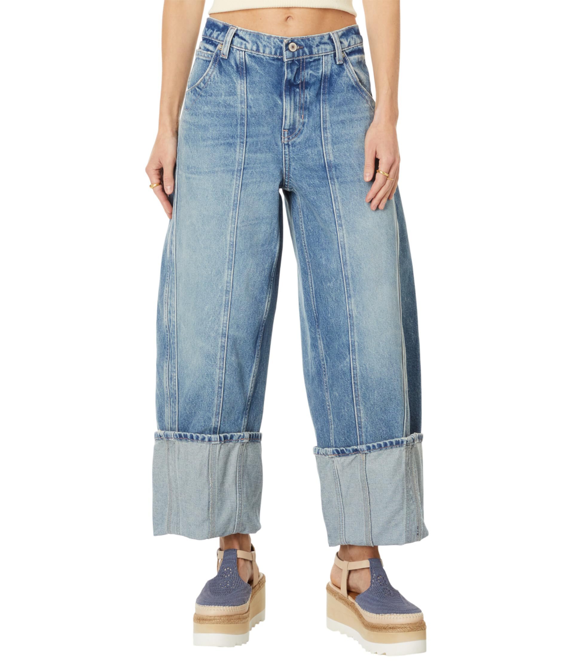 Женские Джинсы bootcut Free People Olsen Cuffed Barrel Free People