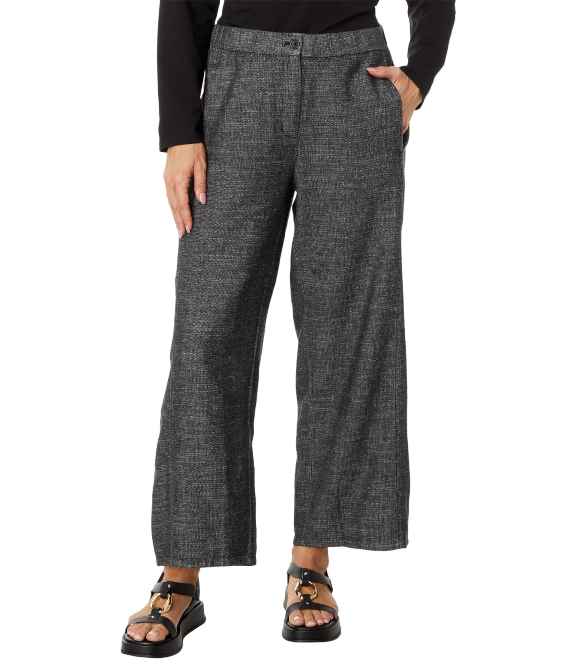 Женские Брюки Eileen Fisher Wide Ankle Pant Eileen Fisher