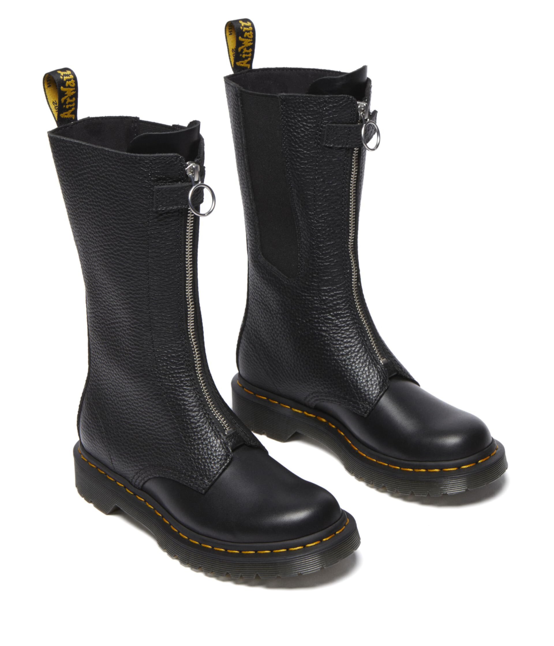 Женские Сапоги Dr. Martens 1B99 Front Zip Leather Mid Calf Dr. Martens